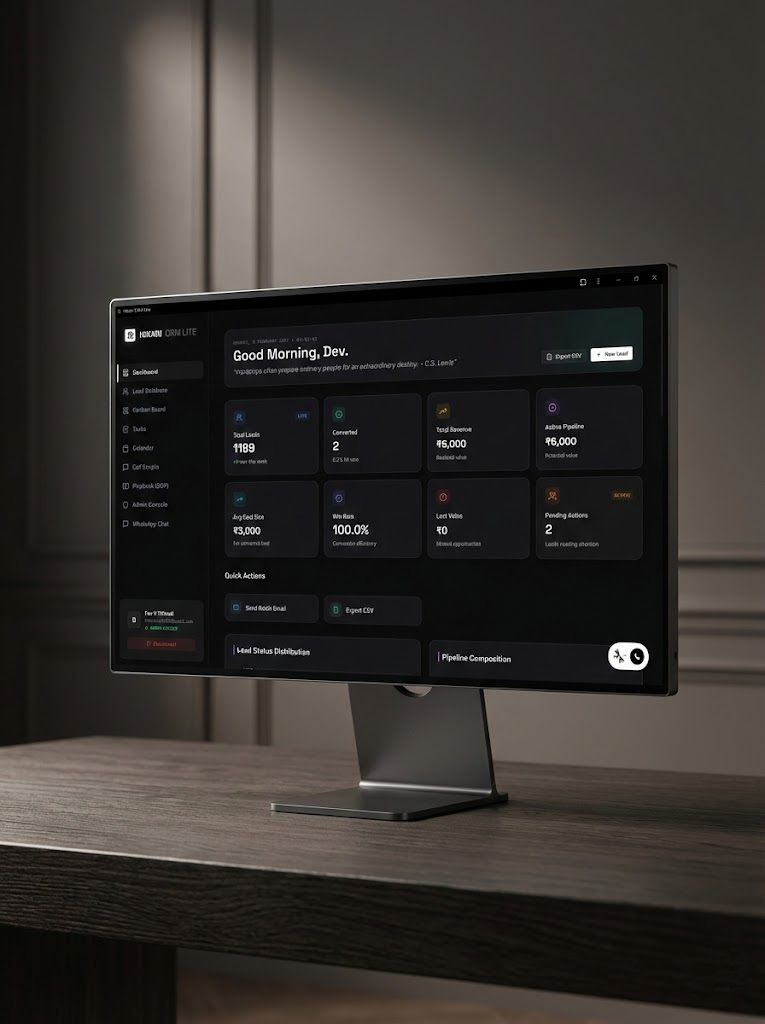 Enterprise CRM Dashboard with Analytics